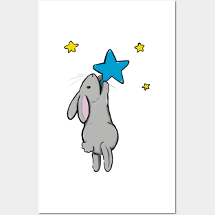 Amongst the stars bunny Posters and Art